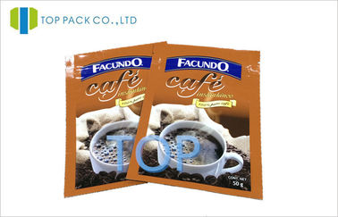 Brown stehen oben Beutel-verpackenden Aluminiumfolie-Reißverschluss-Beutel für Kaffee