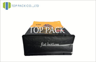 Gravüre druckte stehen oben die Nahrungsmittelbeutel, die mit gelbem Schwarzem des Reißverschluss-500g verpacken