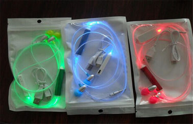 Plastikdraht-Kopfhörer-Leuchtprodukte blinkensled verpackt durch OPP-Tasche