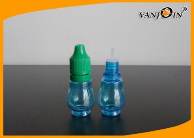 15ml leeren blauer E-Cig flüssige Flaschen mit bunten Überwurfmuttern, Plastike-Flüssigkeits-Flaschen