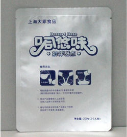 Nahrungsmittelgrad-Aluminiumfolie-Taschen mit flacher Unterseite, kundengebundener Snack-Food-Beutel