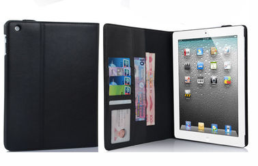Geldbörsen-Art-Tablette ipad2/ipad3/ipad4 PC Leder-Kasten mit 7 Karten/Geldschlitzen