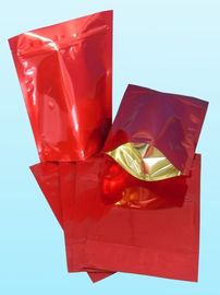 Das glatte einfache rote Folien-Beutel-Verpacken tritt für Kaffeebohne ein