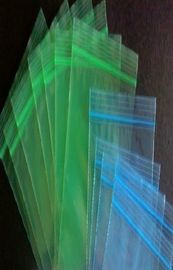 Grüner kleiner wiederversiegelbarer Zipverschluss-Plastiktaschen fertigten klare Polytasche besonders an