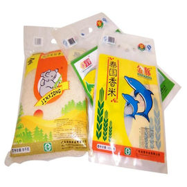 10kg mit gestempelschnittener Verpacken- der Lebensmittelplastikreis-Tasche/Reis-Verpackungs-Tasche
