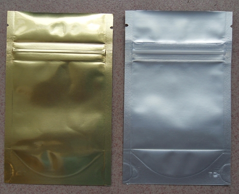 Aluminiumfolie-Taschen mit Reißverschluss stehen oben Verpackenbeutel für Samen
