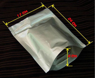 Aluminiumfolie-Zipverschluss-Tasche/wiederversiegelbare Folie stehen OBEN Beutel
