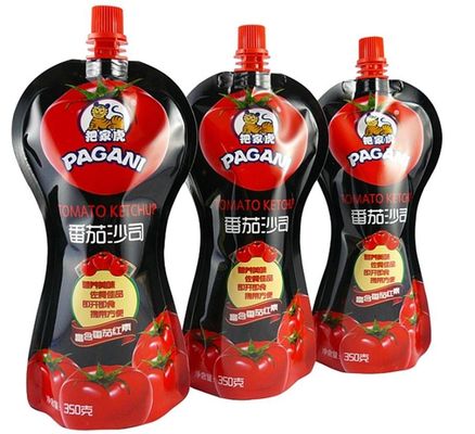 Stehen Sie oben das Aluminiumfolie-biologisch abbaubare Verpacken für Tomatensauce