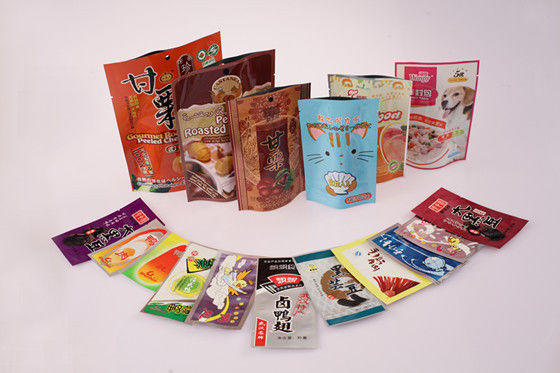 Druckte Plastik-Snacktaschen PET / PE / AL / CPP Lebensmittel Flexible Verpackung
