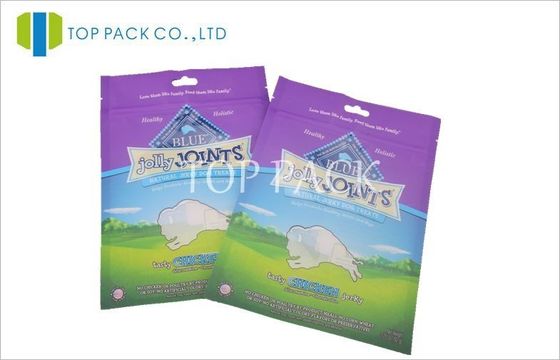 Plastik druckte steht oben Taschen mit Reißverschluss, Nahrung- für Haustiereverpackentaschen 3.25oz