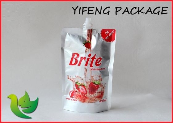 Logo druckte stehen den oben herausgespritzten Beutel, der für Getränkesaft wasserdicht ist