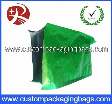 Grüner Seitenkeil-Aluminiumfolie-Kaffee-Verpackentaschen mit heißer Dichtung
