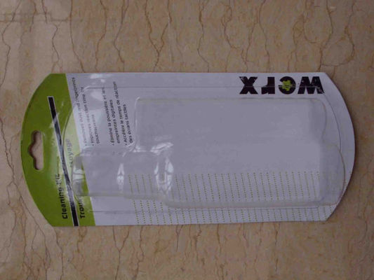 Reinigungs-Ausrüstungs-Blisterpackung, die das Eurofall-Loch-Logo gedruckt verpackt