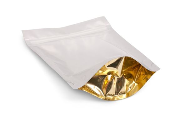 Der Selbst, der drei Seiten steht, versiegelte glatter Aluminiumfolie-Beutel-Verpackensamen