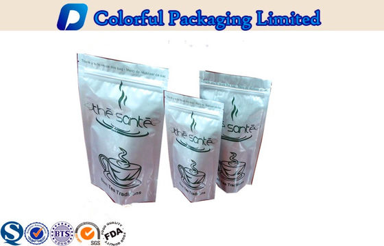Aluminiumfolie 250g/500g/1kg stehen mit Reißverschluss oben Beutel für das Tee-Verpacken