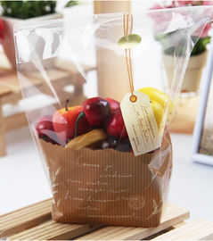 Nahrungsmittelgrad Gewohnheit transparente Druckplastiktasche Opp für Brot