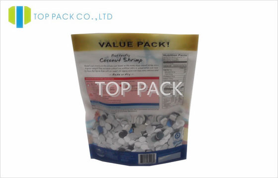 Plastik 1.5LB stehen oben Beutel für Kokosnuss-Garnele, Meeresfrüchte-Verpackentasche