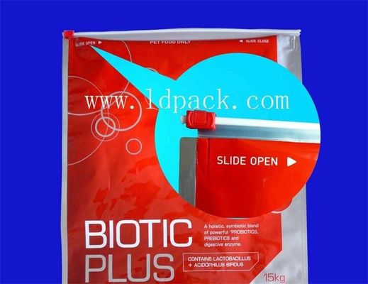 Grüner flache Unterseiten-Plastiktasche-Schieber-Beutel mit wiederverschließbarem Reißverschluss
