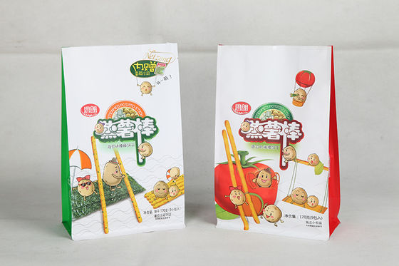 Mehrschichtiges lamelliertes aufbereitetes flache Unterseiten-Beutel-Snack-Food-Verpacken