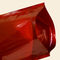 Ziplock Bottom Gusset Red Stand Up Pouch With Zipper / Plastic Tea Packaging Bags